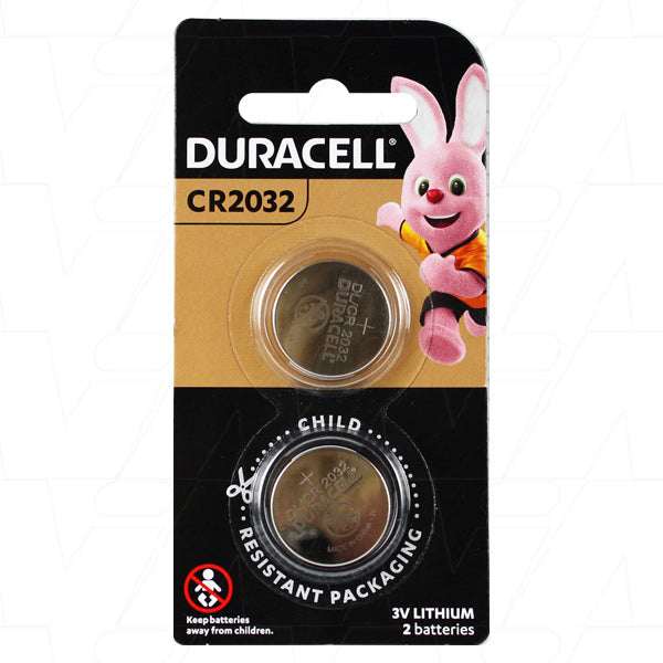 Duracell CR2032 3V Lithium Battery 2Pack