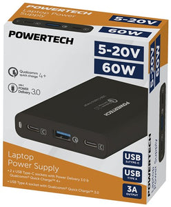MP3417 Power 5-50V 2USBC USBA QC3