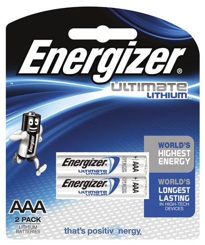 Energizer AAA Lithium Battery 2 Pack