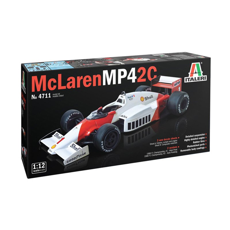 Italeri McLaren MP4/2C Prost Rosberg 1/12 4711S
