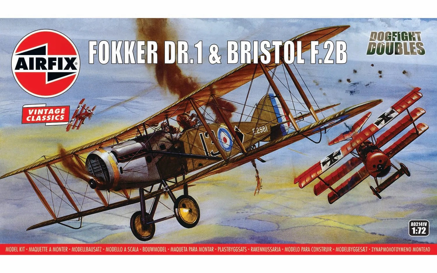 Airfix Dogfight Double Fokker DR1 & Bristol F2B 1/72 A02141V