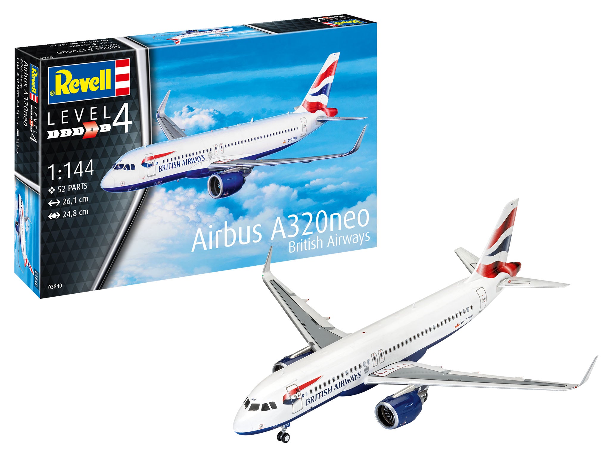 Revell AIRBUS A320neo British Airways 1:144 Scale 03840