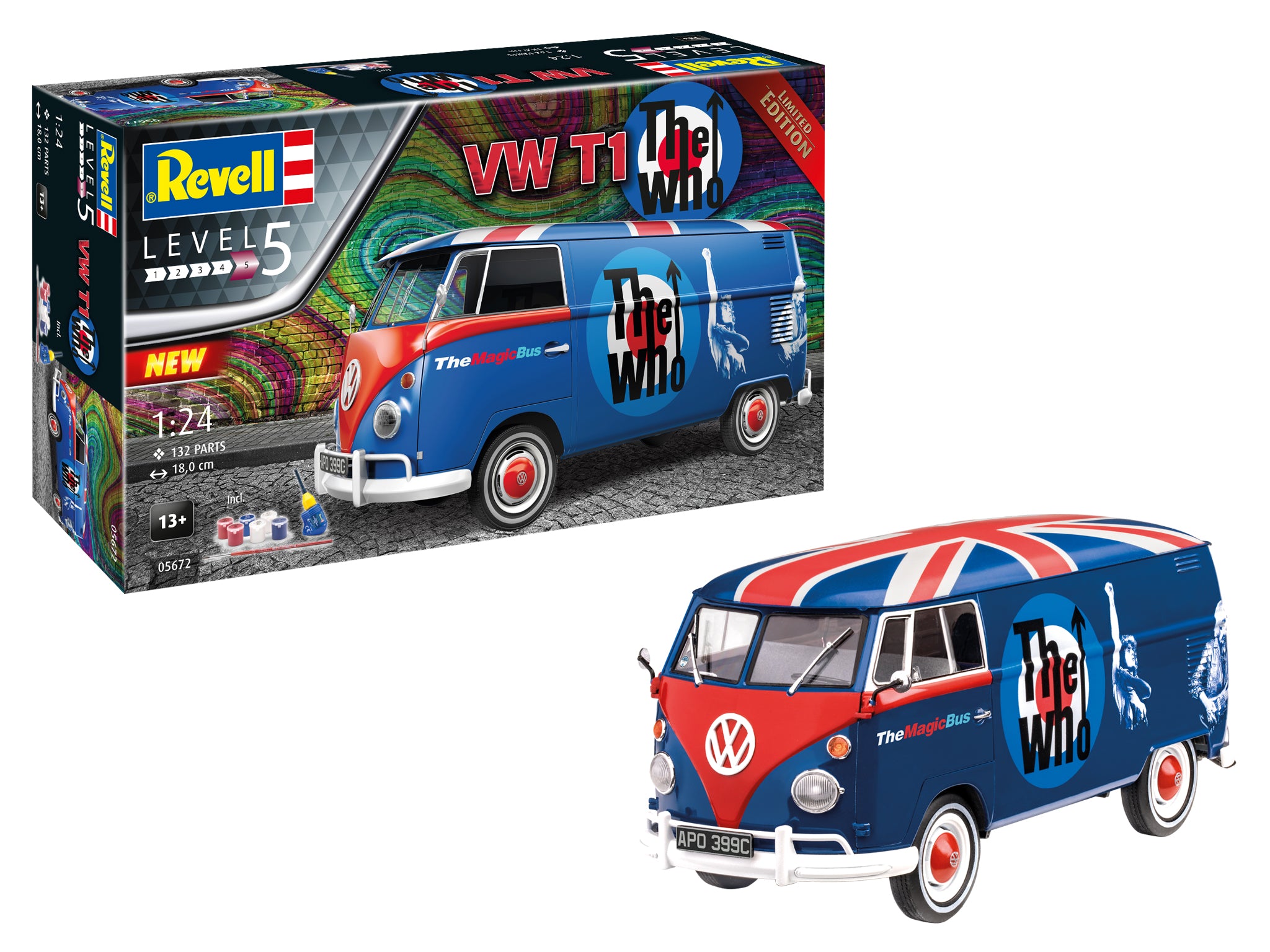 REVELL GIFT SET VW T1 "THE WHO" 1:24 Scale 05672