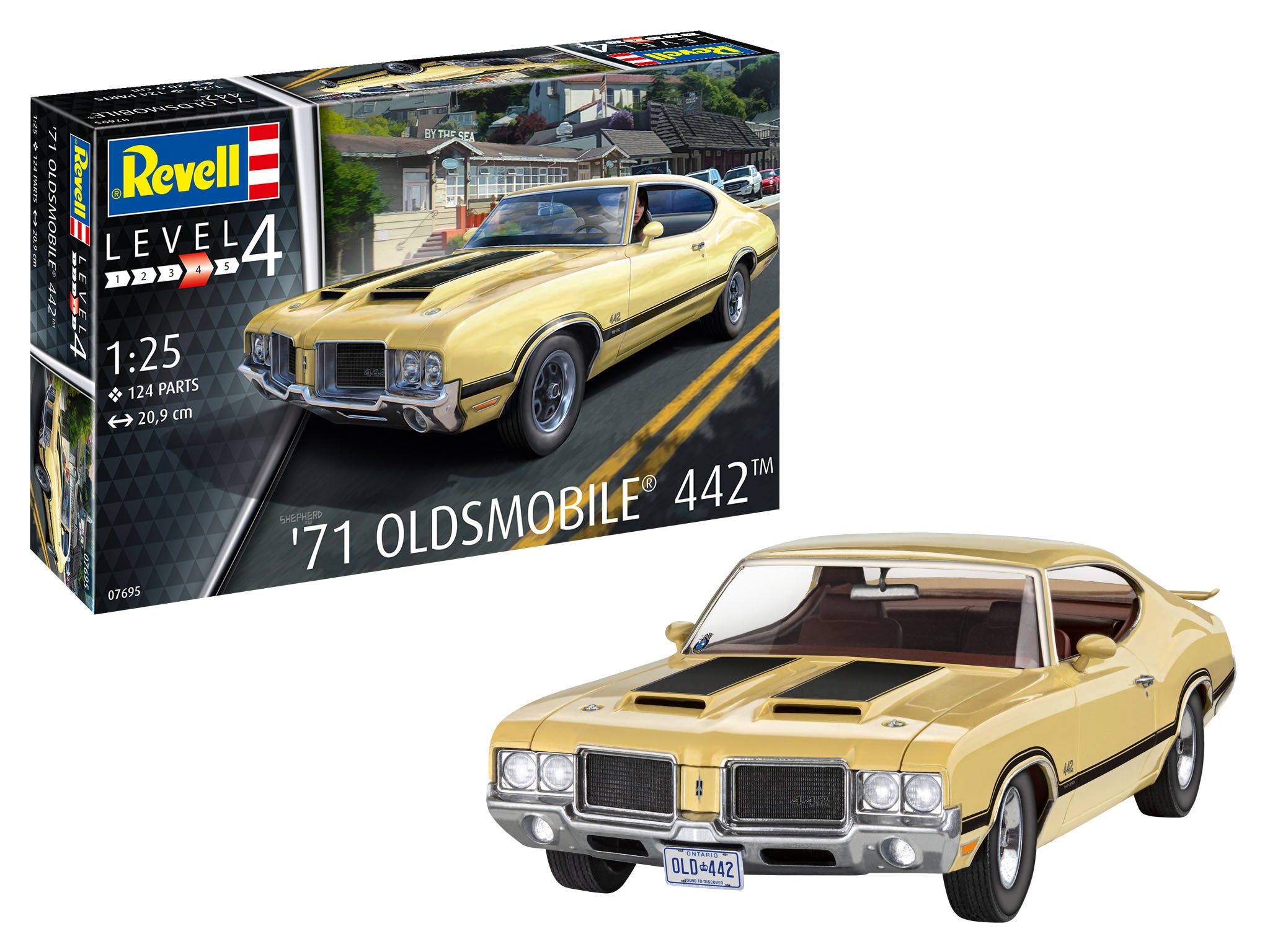 Revell 71 Oldsmobile 442 Coupe 1/25 Scale 07695