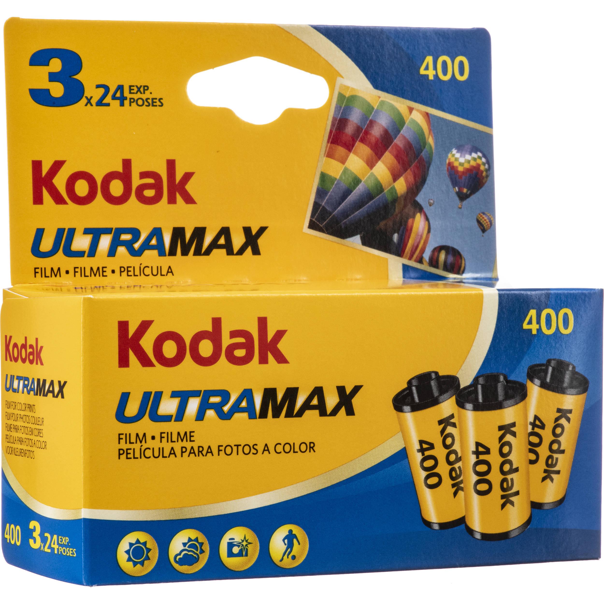 Kodak Ultramax 35mm Film 24 exp Triple Pack