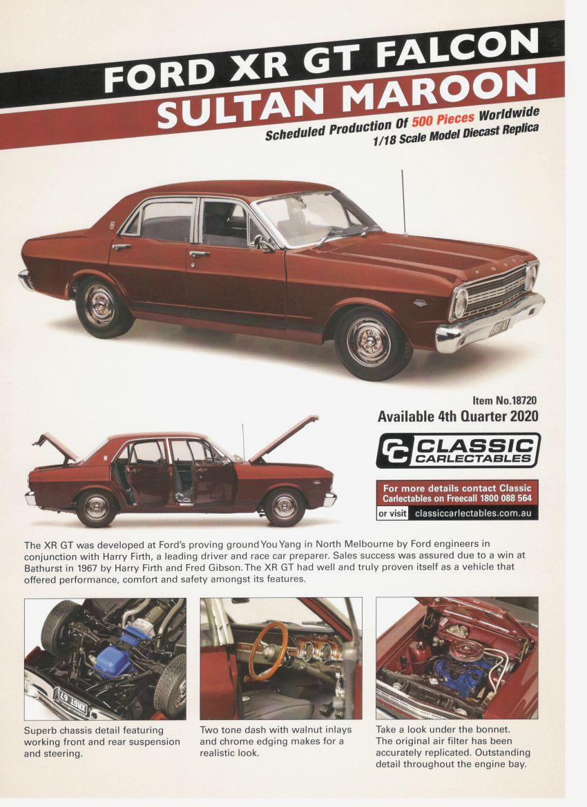 Classic Carlectables FORD XR GT FALCON SULTAN MAROON