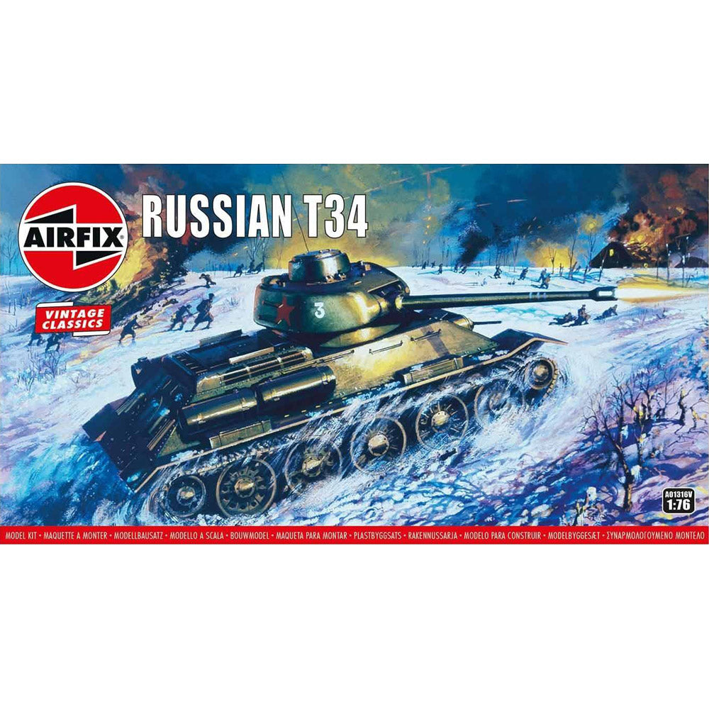 Airfix Vintage Russian T34 Tank 01316V