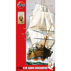 AIRFIX ENDEAVOUR BARK AND CAPTAIN COOK 250TH ANNIVERSARY 1:120 50047