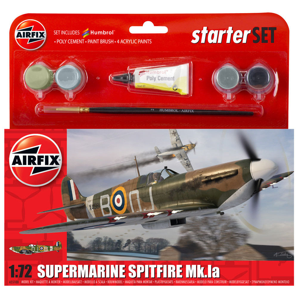 Airfix Spitfire MK1A 1:72 Starter Set 55100