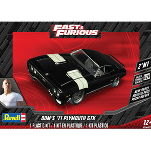 REVELL DOM'S '71 PLYMOUTH GTX 2 'N 1 1:24 SCALE 85-4477