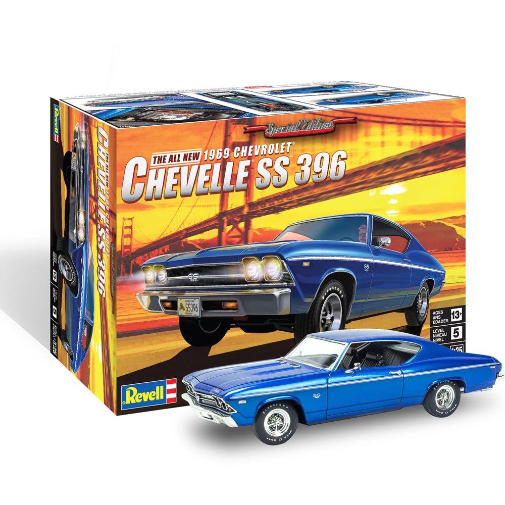 REVELL '69 CHEVELL SS 396 1:25 SCALE 85-4492
