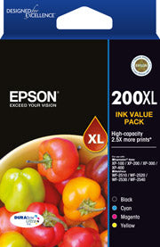 Epson 200XL High Capacity Value Pack Ink Cartridge