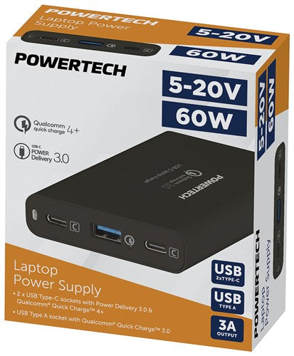 MP3417 Power 5-50V 2USBC USBA QC3