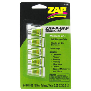 ZAP-A-GAP Medium CA+ Single Use 0.5g Pack 5 PT105