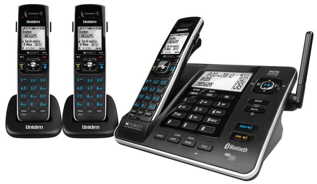 Uniden XDECT8355+2 Extended Long Range 3 Handset Cordless Phone System