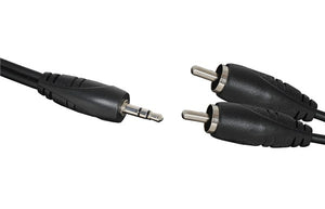 Audio Lead 3.5mm Stero Plug to 2xRCA Plugs
