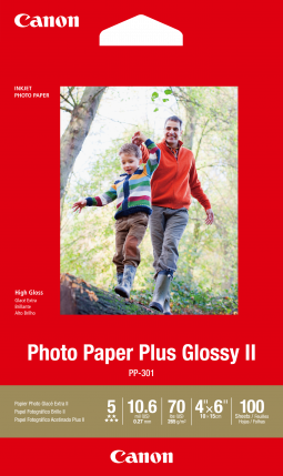 Canon Photo Paper Plus Glossy II 4"x6" (100 Sheets)